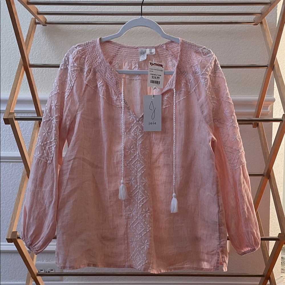 Light Pink Embroidered Top